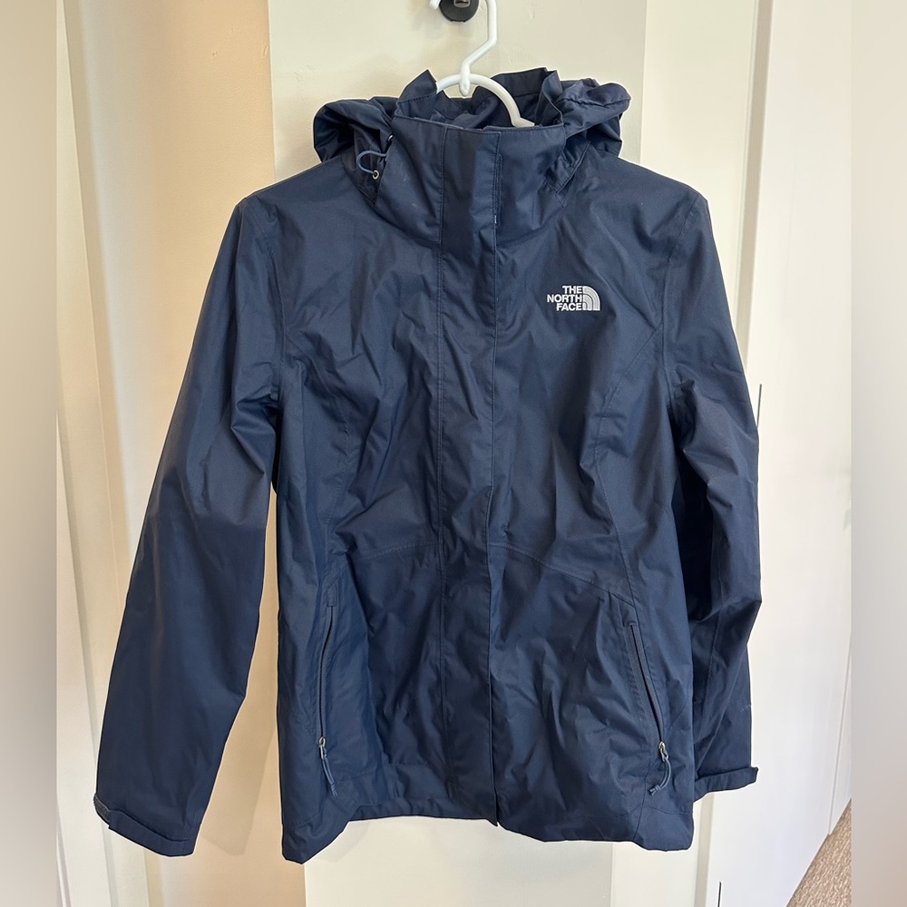 Blue North Face soft shell